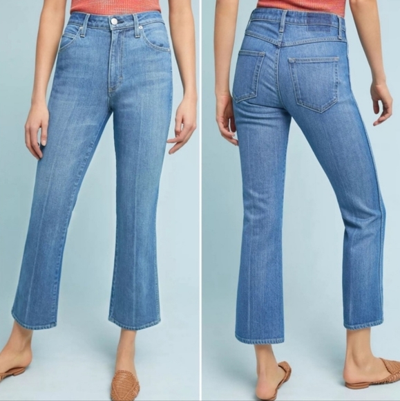 Anthropologie Denim - AMO Bella Blue Jay High Rise Capri Crop Skinny Kick Flare Boot Bootcut Jeans 32